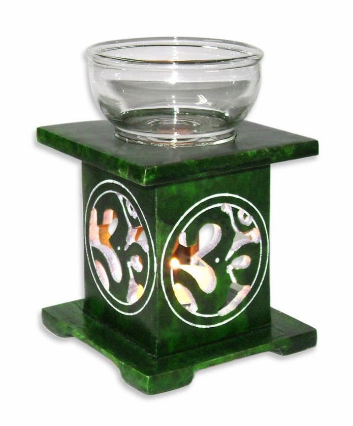 Marble Aroma Lamp Oil Burner Candle Stand Home Decative Lamp
